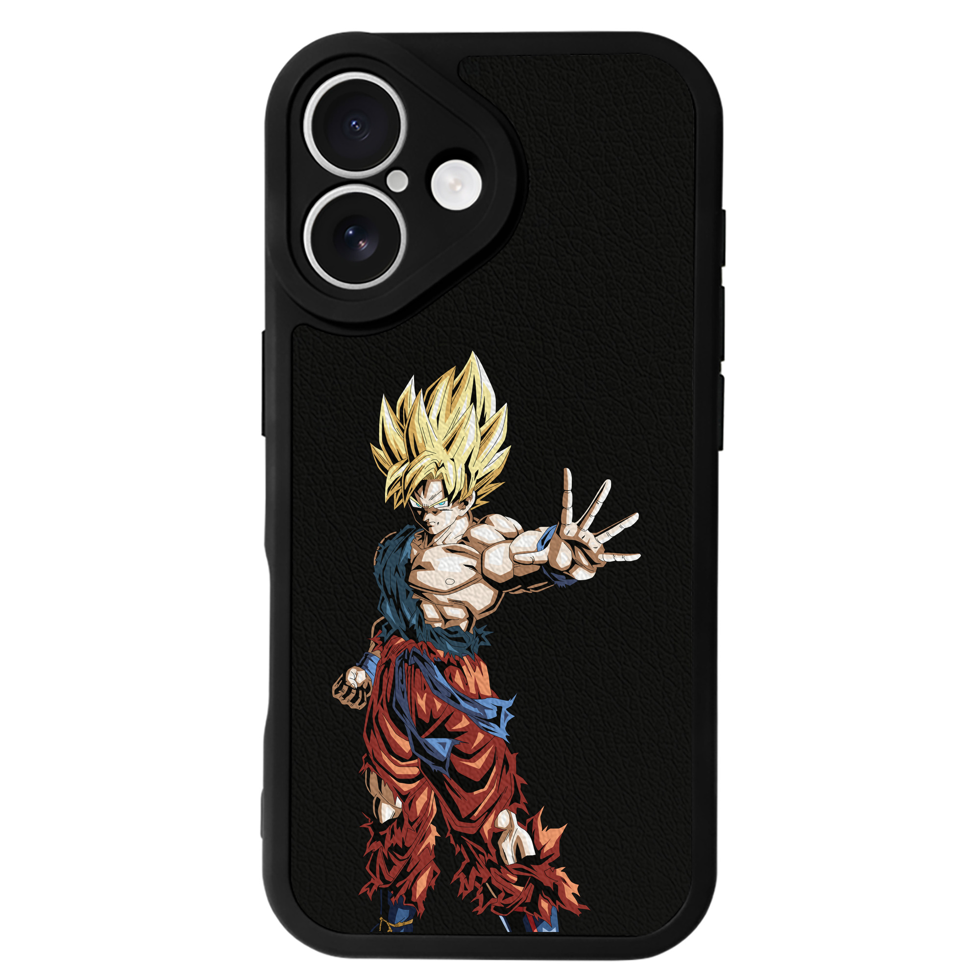 （画像用） ドラゴンボール 孫悟空（そん ごくう）Son Goku カカロット DRAGON BALL Kakarotto 【iPhone 16シリーズ対応】シリコンスマホケース（レザー調） 材質：シリコン